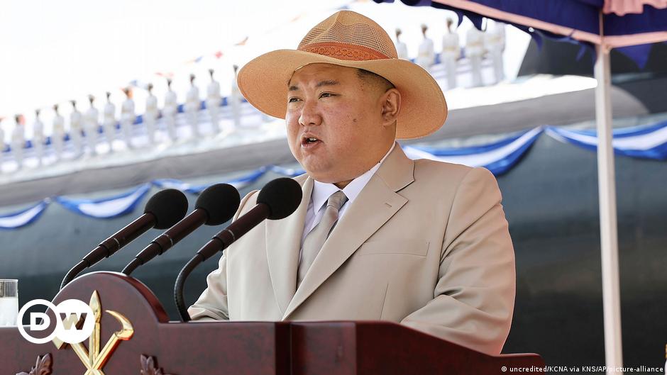 Image released by North Korea's Central News Agency of North Korean leader Kim Jong Un, Chinese Communist Party politburo member Li Hongzhong and Russia's Defense Minister Sergei Shoigu attending a military parade to commemorate the 70th anniversary of the Korean War armistice in Pyongyang, North Korea, July 27, 2023.