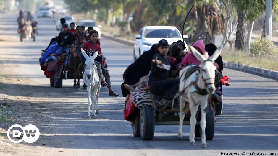 A view of destroyed Gaza buildings following Isreali airstrikes