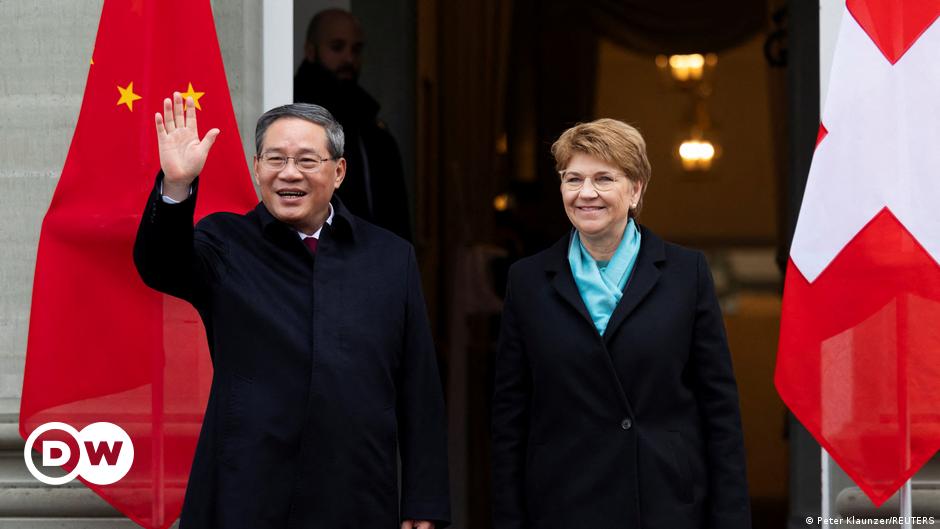 Security outside the World Economic Forum in Davos, Switzerland January 2024