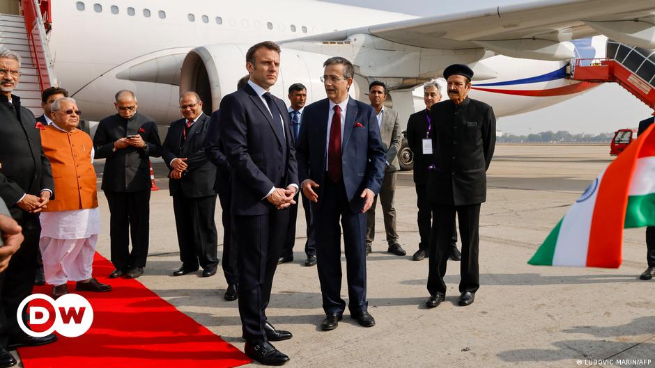 A French Rafale fighter jet in a hanger