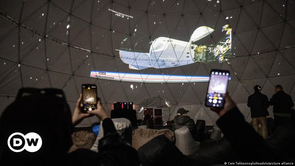 View of the moon's surface