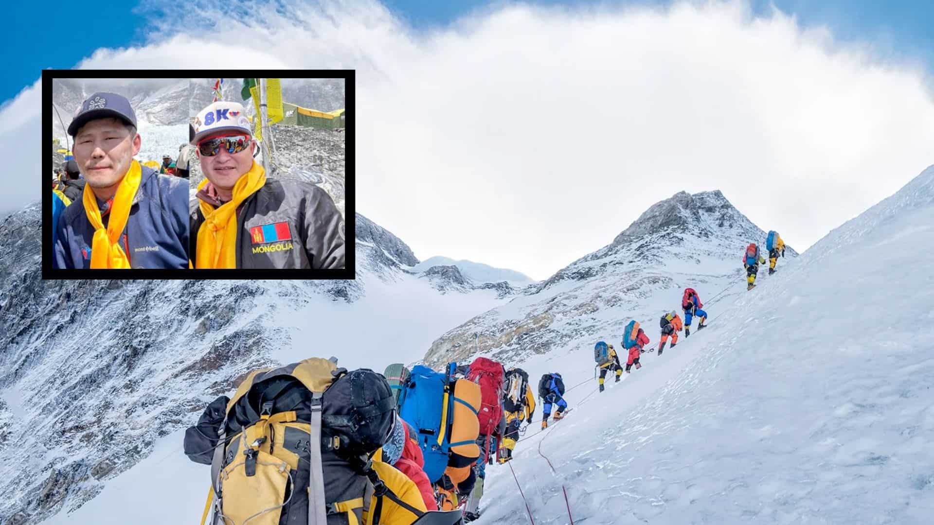 Alpinista mongol encontrado muerto en el Monte Everest, se están realizando operaciones de rescate para otro
