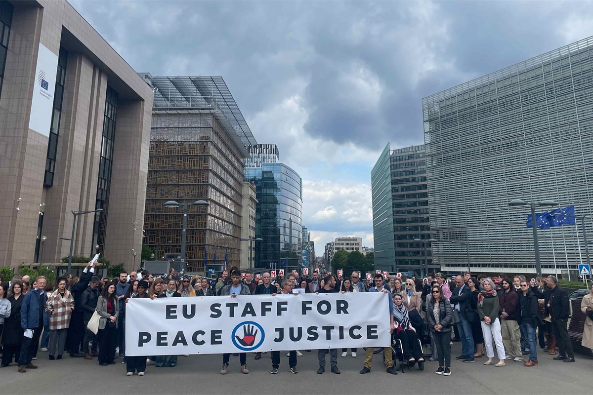 Las protestas en Gaza se afianzan dentro de las instituciones de la UE