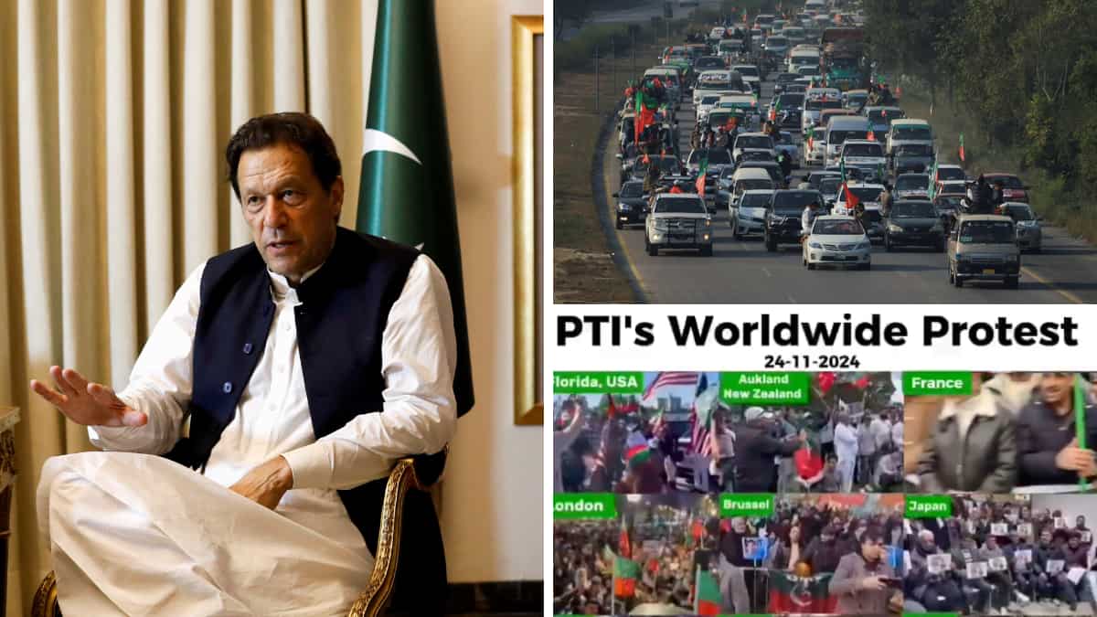 Los partidarios de Imran Khan se manifiestan en ciudades extranjeras mientras el PTI es excluido de la protesta en Islamabad