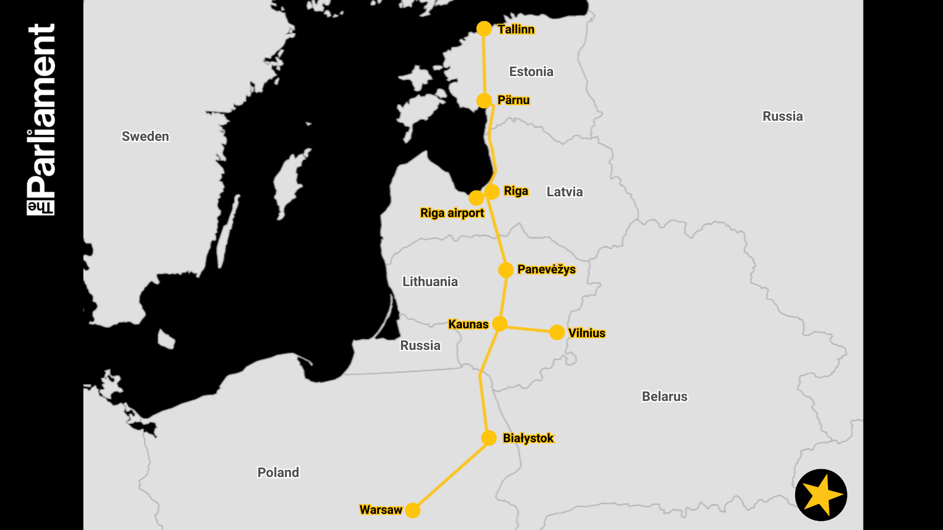 Así es Rail Baltica, un proyecto que pretende conectar Estonia, Letonia y Lituania con el resto de Europa 
