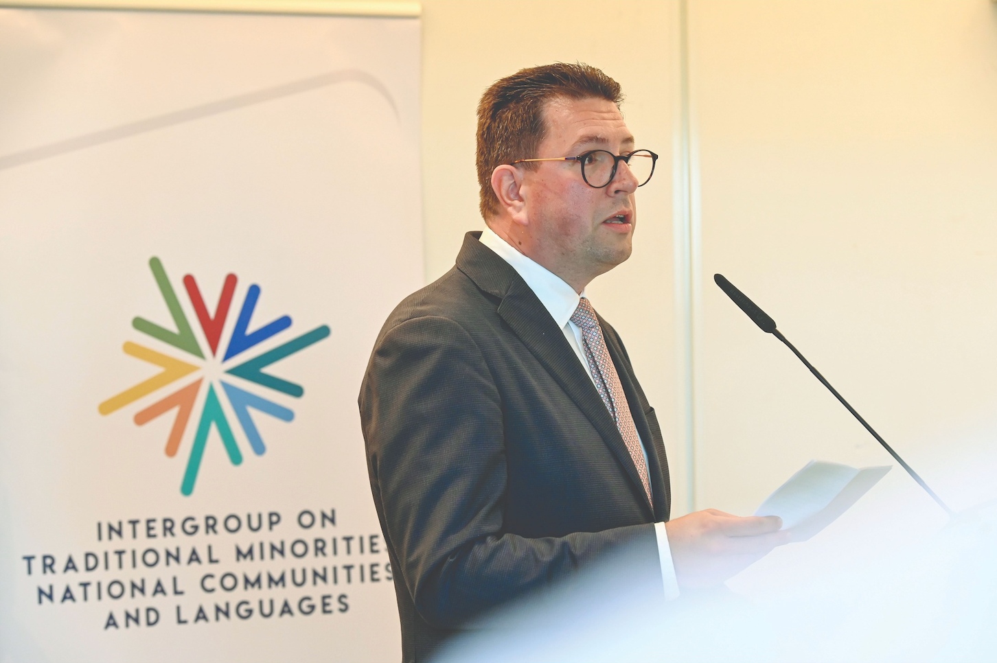 El eurodiputado Loránt Vincze, presidente del Intergrupo sobre minorías tradicionales, comunidades nacionales y lenguas